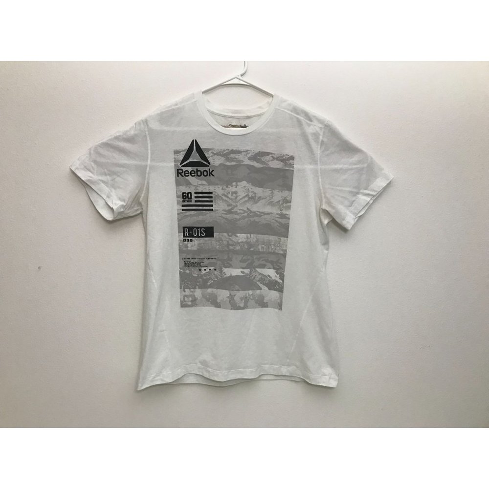 Reebok Speedwick Mens L White Fitness T Shirt *11